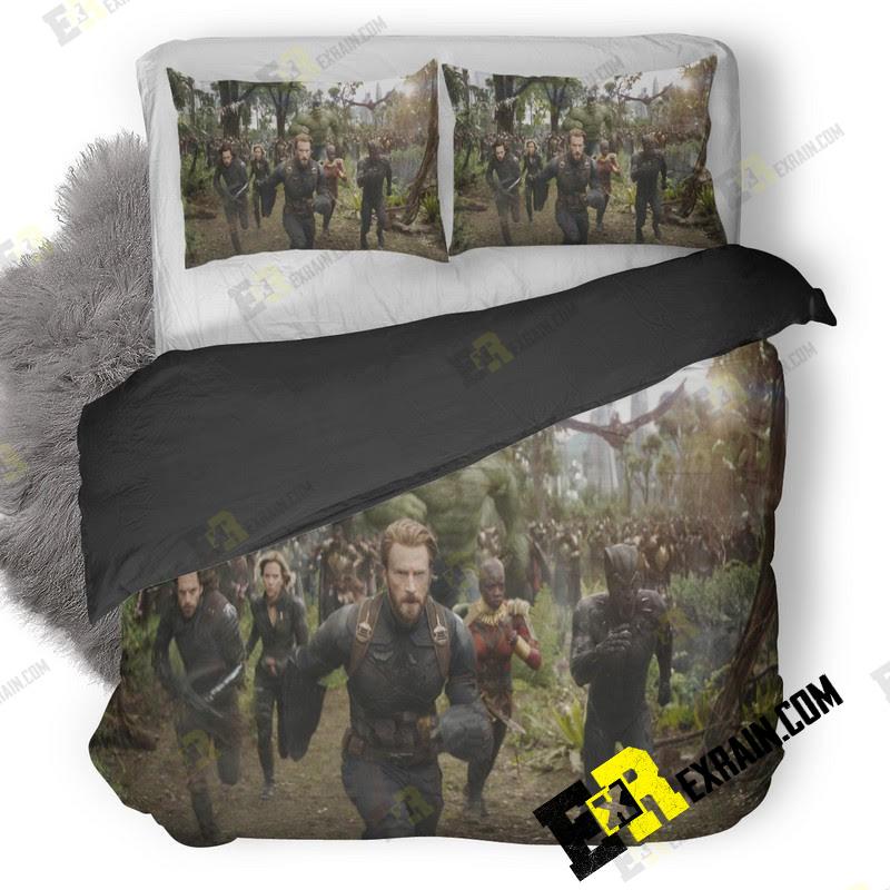 Captain America On Main Lead In Avengers Infinity War Cg 3D Customized Duvet Cover Bedding Set