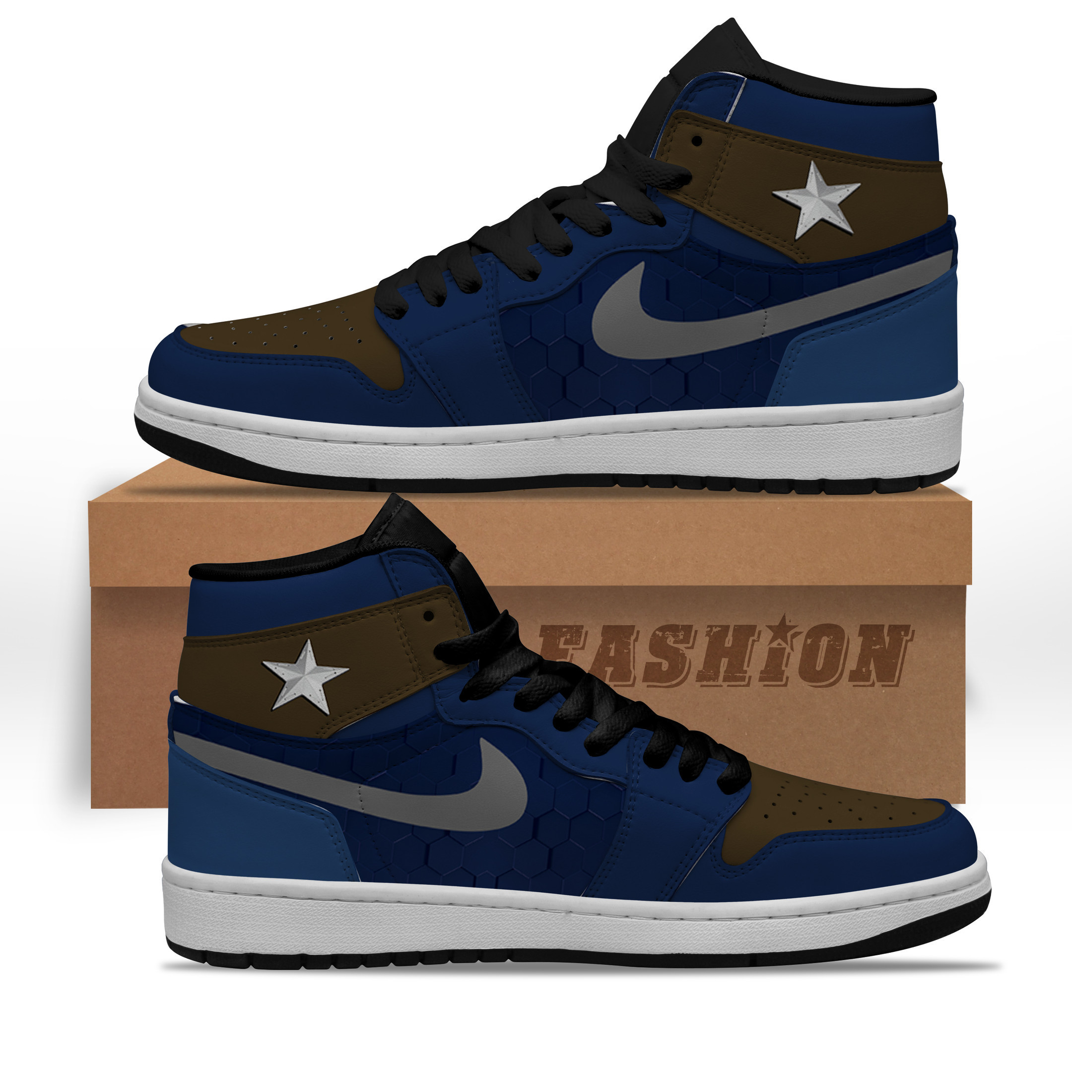 Captain America Sneakers Gift For Fans High Top Air Jordan Sneaker men and women size US, Air Jordan Hightop