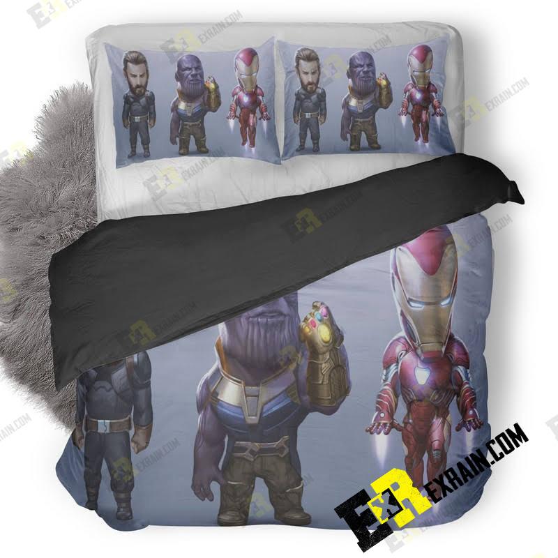 Captain America Thanos Iron Man Avengers Infinity War Artwork 3R 3D Customized Duvet Cover Bedding Set