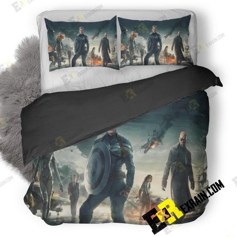 Captain America The Winter Soldier 3D Customized Duvet Cover Bedding Set