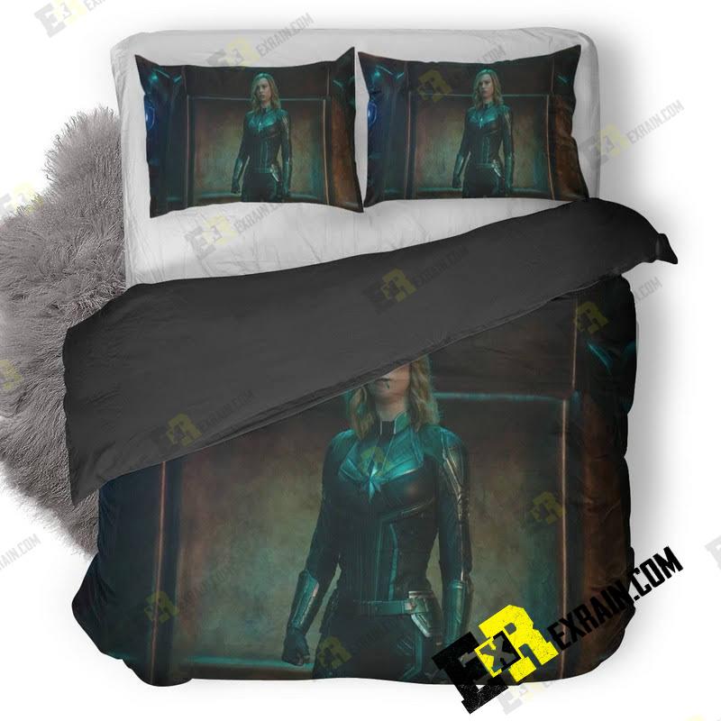 Captain Marvel 5K 7F 3D Customized Duvet Cover Bedding Set