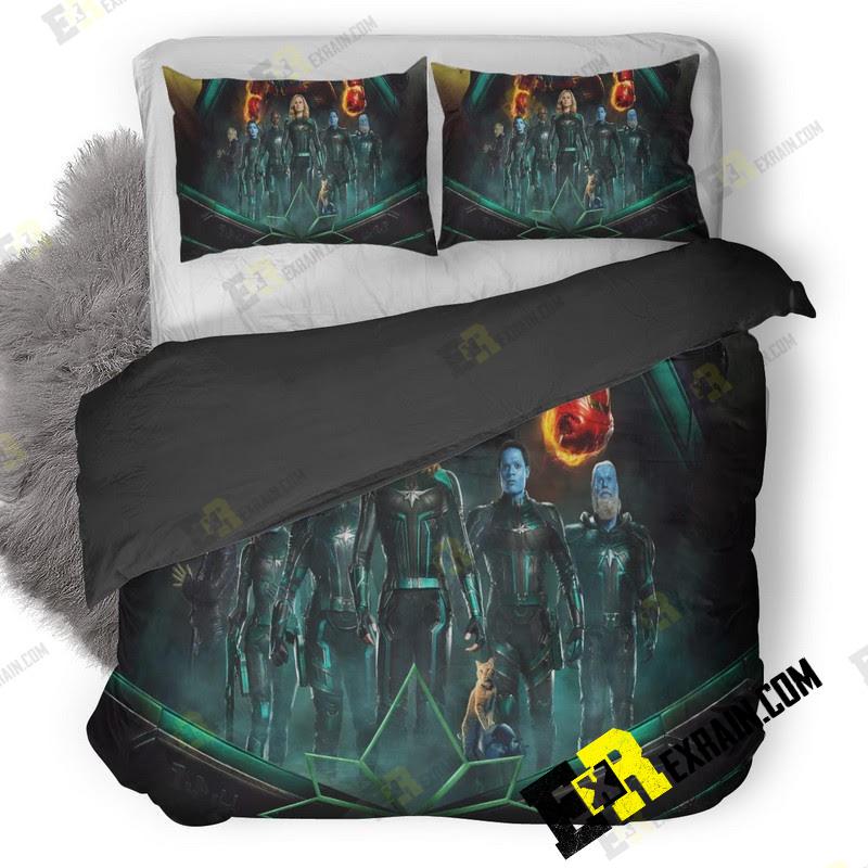 Captain Marvel 5K New R7 3D Customized Duvet Cover Bedding Set