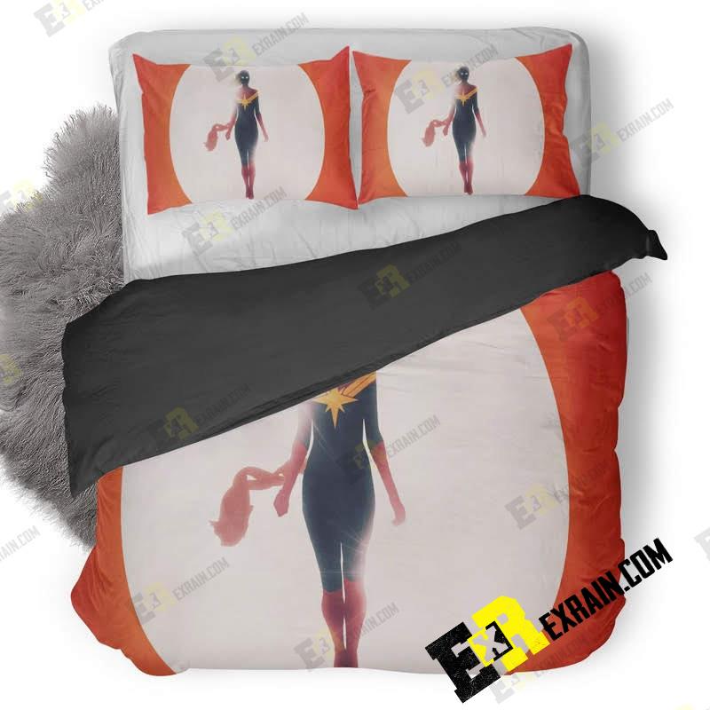 Captain Marvel Artwork 1N 3D Customized Duvet Cover Bedding Set