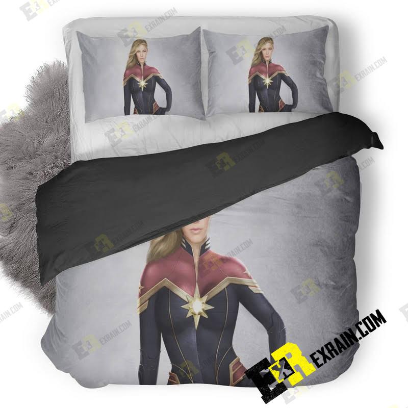 Captain Marvel Artwork 81 3D Customized Duvet Cover Bedding Set