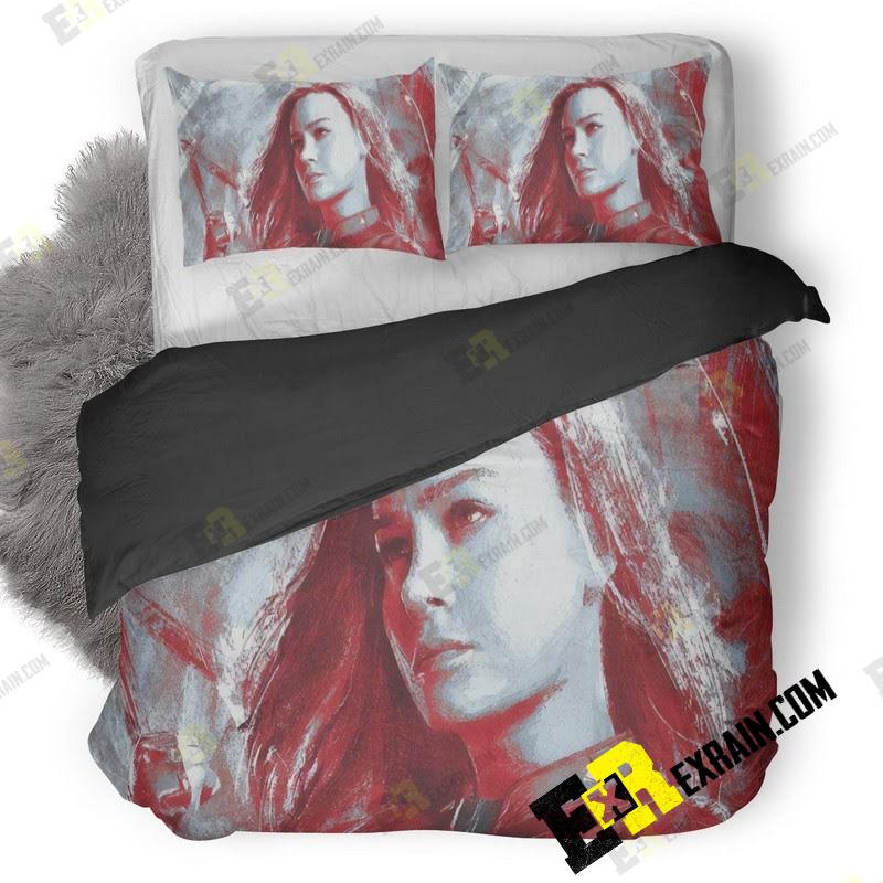 Captain Marvel Avengers Endgame V0 3D Customized Duvet Cover Bedding Set