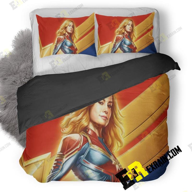 Captain Marvel Brazil Comic Con Poster 2G 3D Customized Duvet Cover Bedding Set