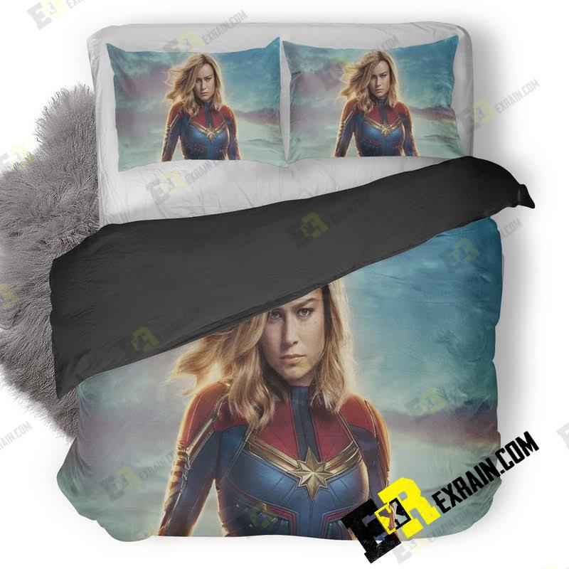 Captain Marvel Movie 3D Customized Duvet Cover Bedding Set