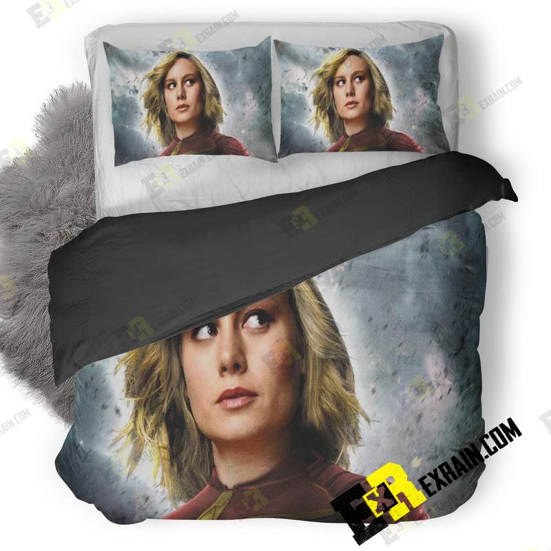 Captain Marvel Movie 3D Customized Duvet Cover Bedding Set