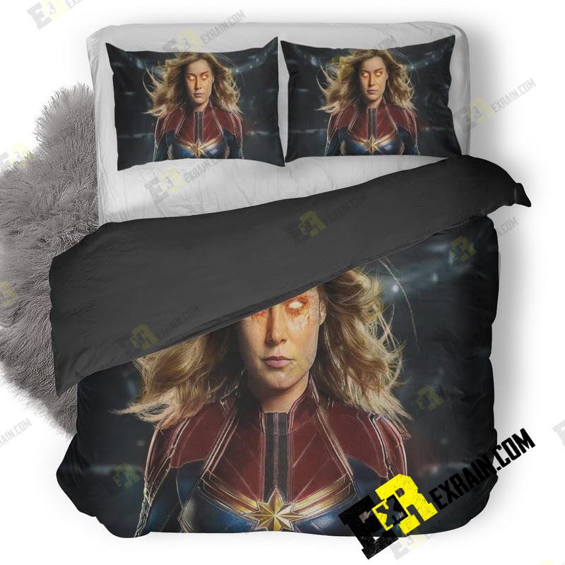 Captain Marvel Movie 8T 3D Customized Duvet Cover Bedding Set