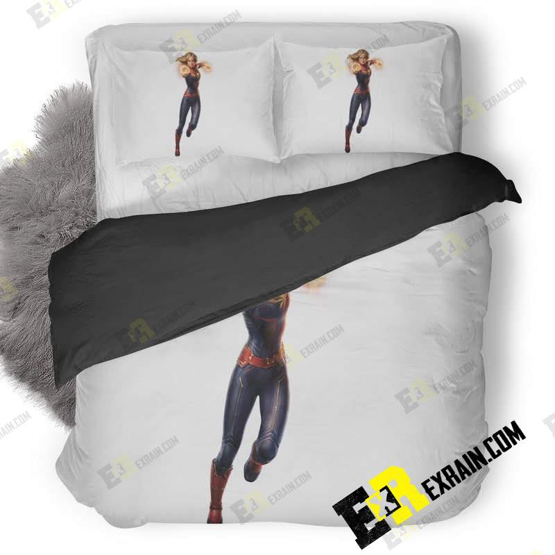 Captain Marvel Movie New Ar 3D Customized Duvet Cover Bedding Set