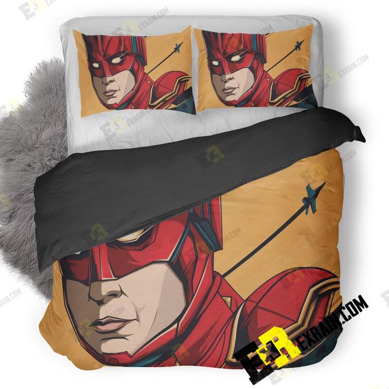 Captain Marvel New Poster Art Db 3D Customized Duvet Cover Bedding Set