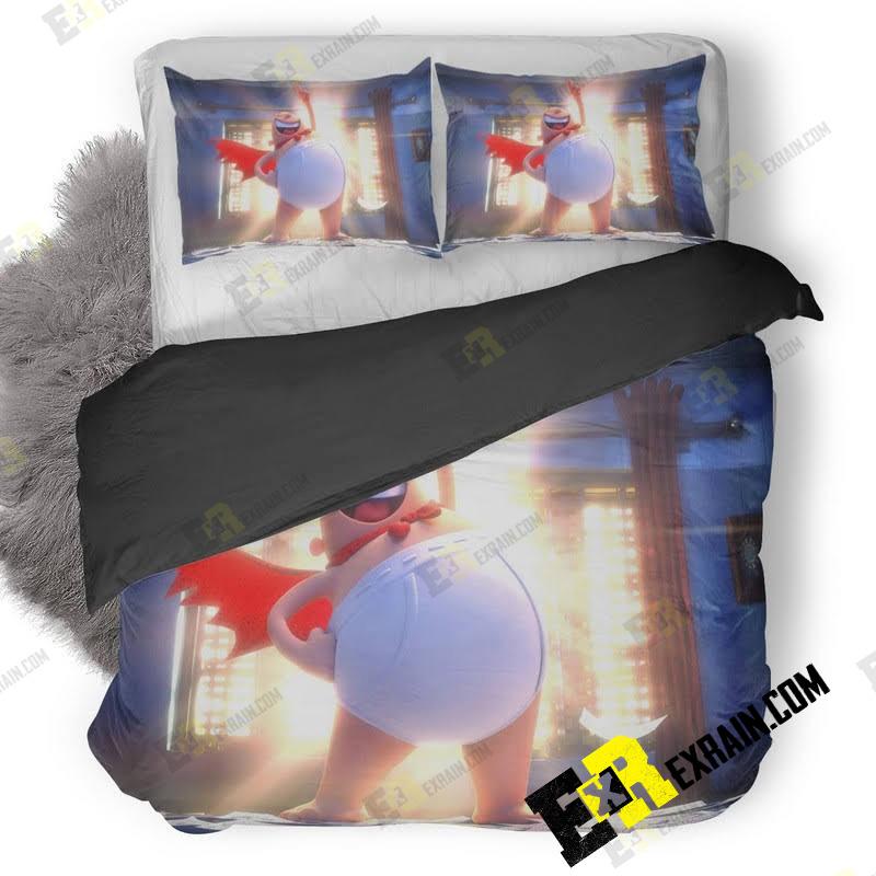 Captain Underpants Animated Movie Ap 3D Customized Duvet Cover Bedding Set
