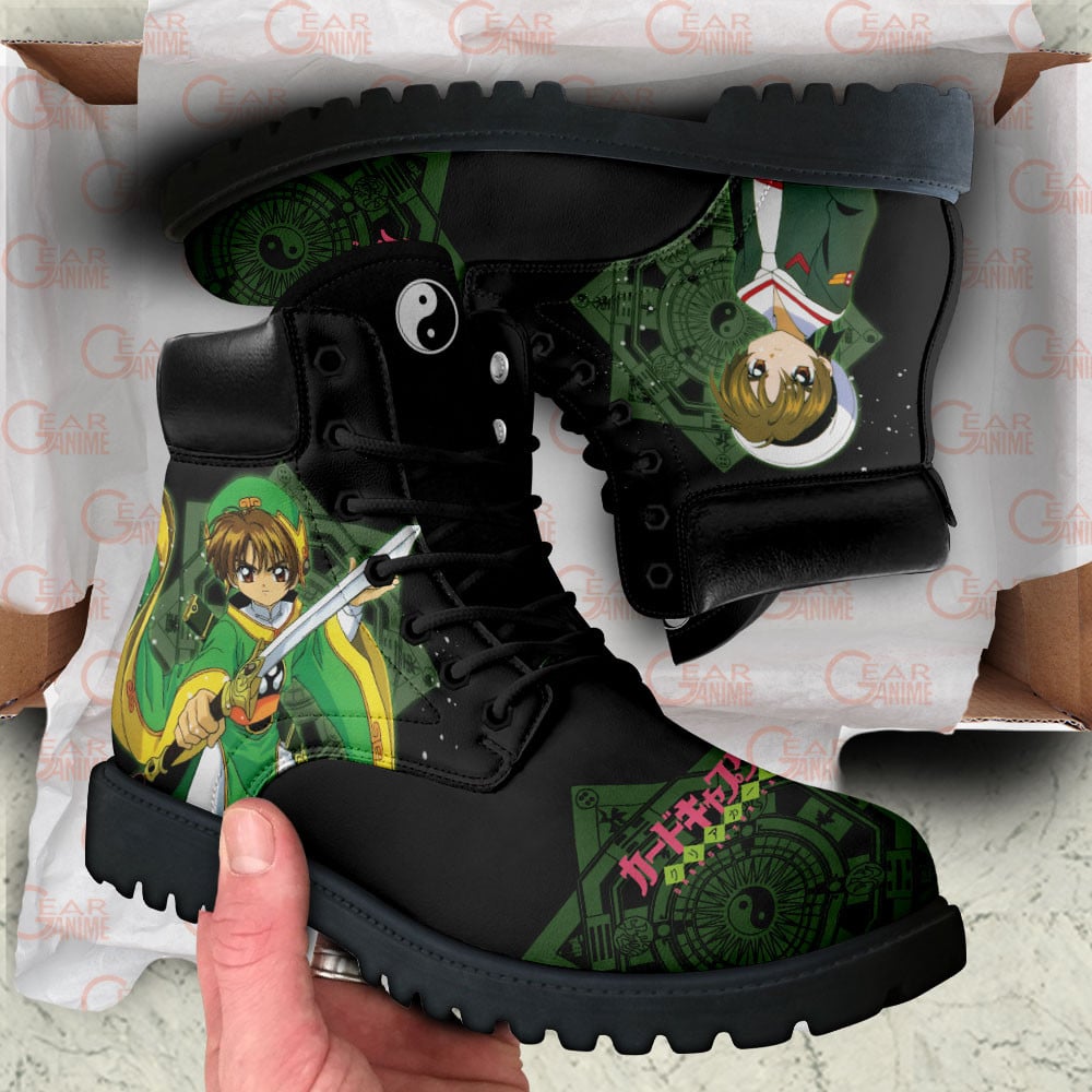 Cardcaptor Sakura Shaoran Li Boots Anime Custom Shoes