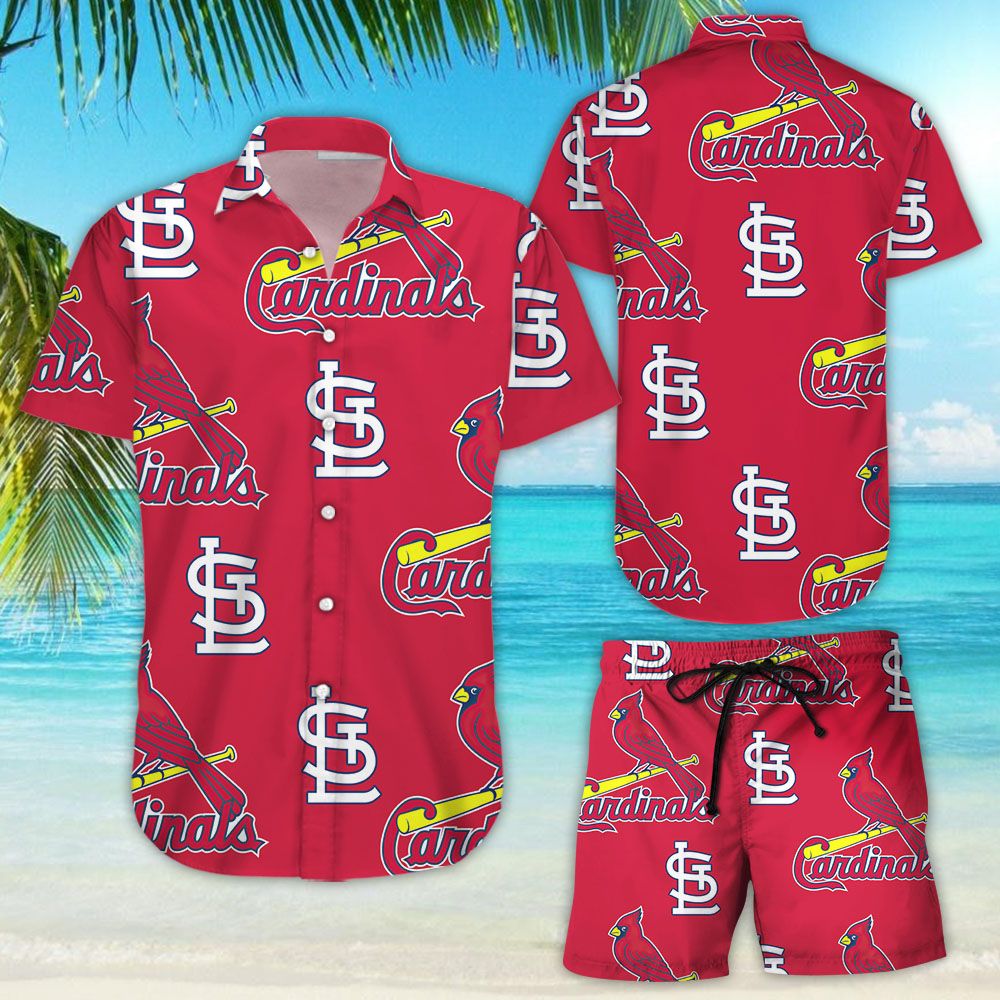 Cardinal Hawaiian Shirts – Red St Louis Cardinals Hawaii Shirt – Beach Themed Present Ideas