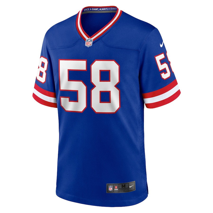 Carl Banks 58 New York Giants Classic Retired Player Game Stitched Jersey – Royal
