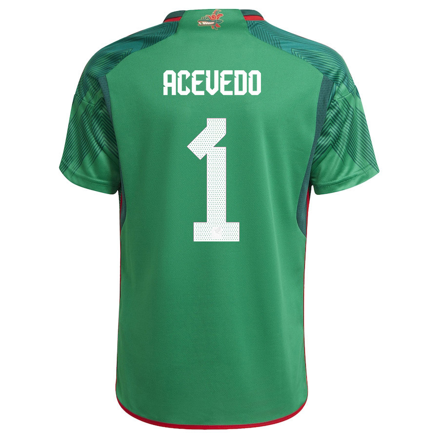Carlos Acevedo 1 Mexico National Team Qatar World Cup 2022-23 – Green Home  Soccer Jersey