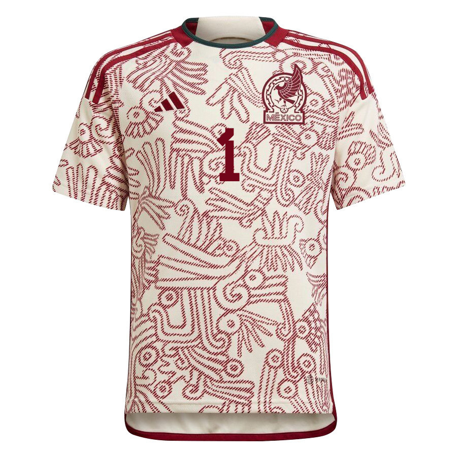 Carlos Acevedo 1 Mexico National Team Qatar World Cup 2022-23 – White Away  Soccer Jersey