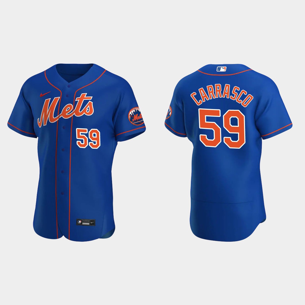 Carlos Carrasco #59 New York Mets Alternate Jersey – Royal