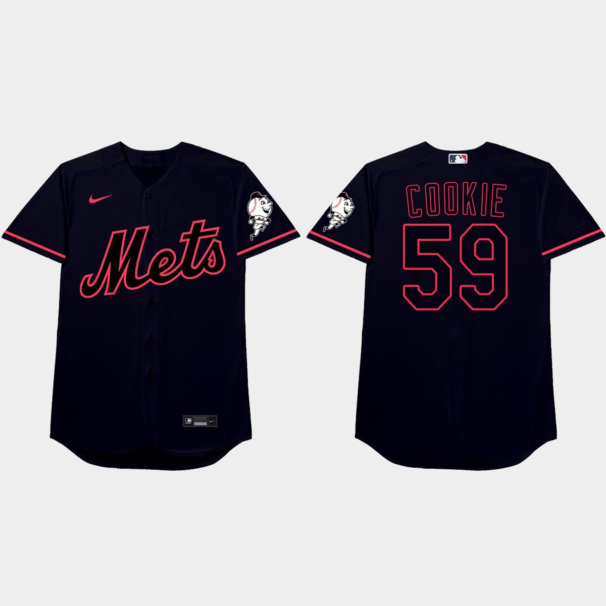 Carlos Carrasco Nickname Mets 2021 Players' Weekend Cookie Jersey - Black