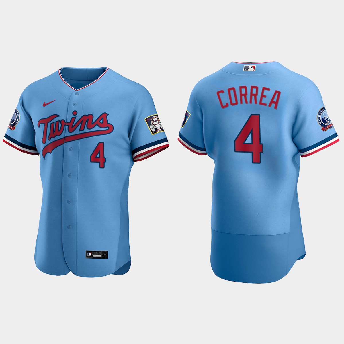 Carlos Correa Minnesota Twins Alternate Jersey – Light Blue