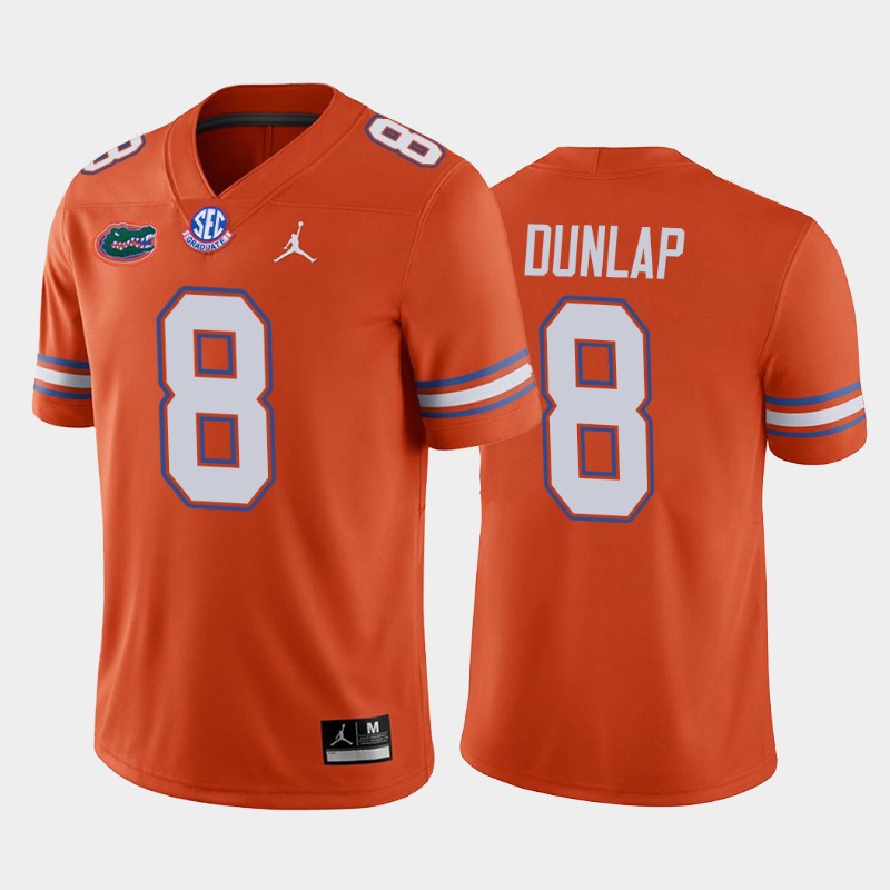 Carlos Dunlap #8 Florida Gators Alternate History Player Orange Jersey NFL