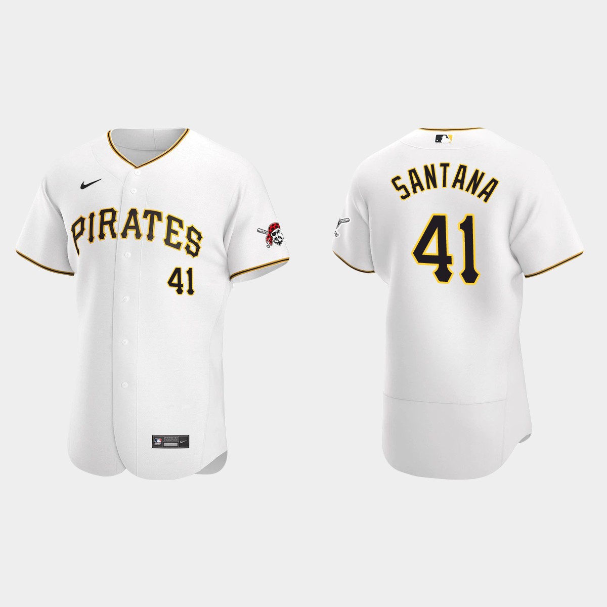 Carlos Santana Pittsburgh Pirates Home Jersey – White