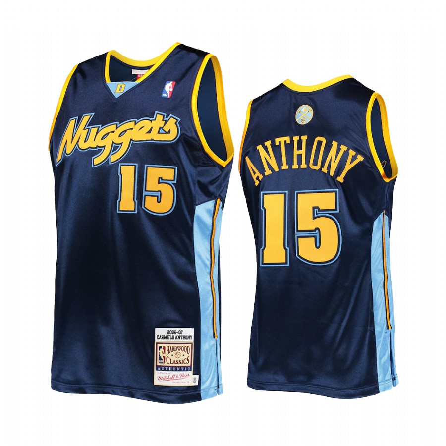 Carmelo Anthony Denver Nuggets Hardwood Classics 2006 Navy Jersey