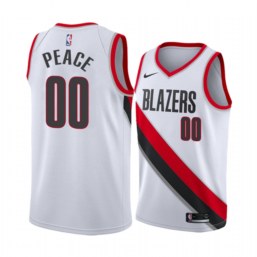Carmelo Anthony peace Blazers Association Jersey