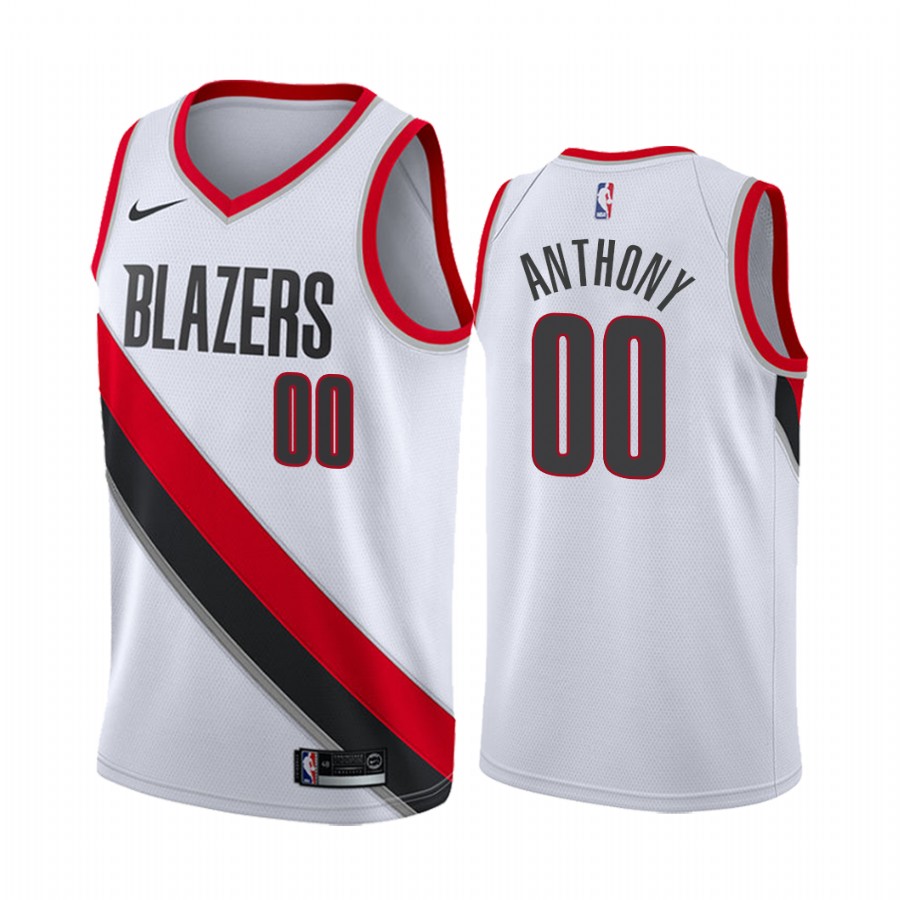 Carmelo Anthony Portland Trail Blazers #00 2019-20 Association Edition Men’s Jersey – White