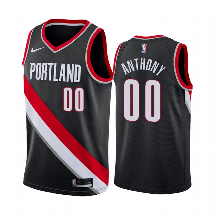 Carmelo Anthony Portland Trail Blazers #00 2019-20 Icon Edition Men’s Jersey – Black