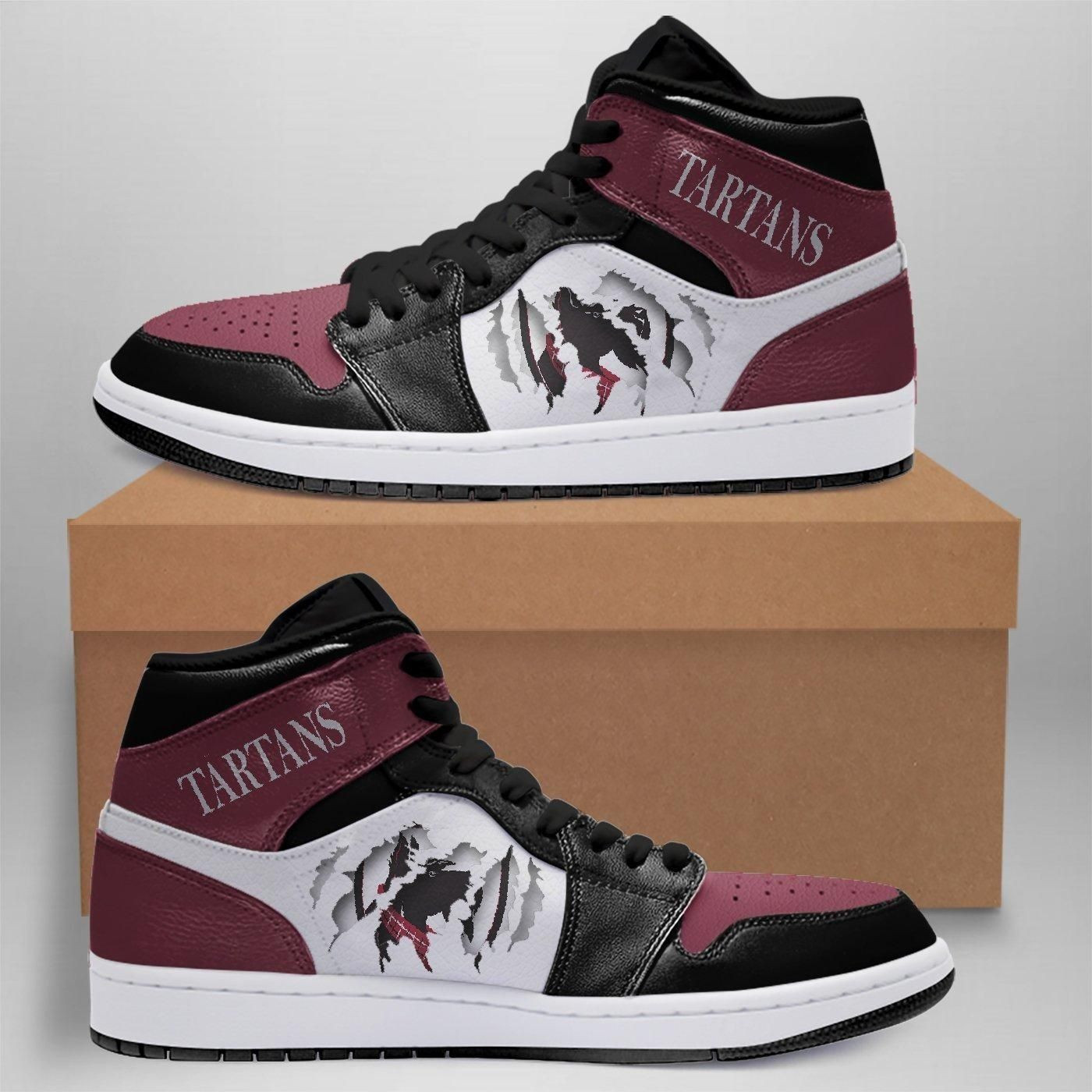 Carnegie Mellon Tartans NCAA Team Sneakers Gift For Fans High Top Air Jordan Sneaker, Air Jordan Hightop