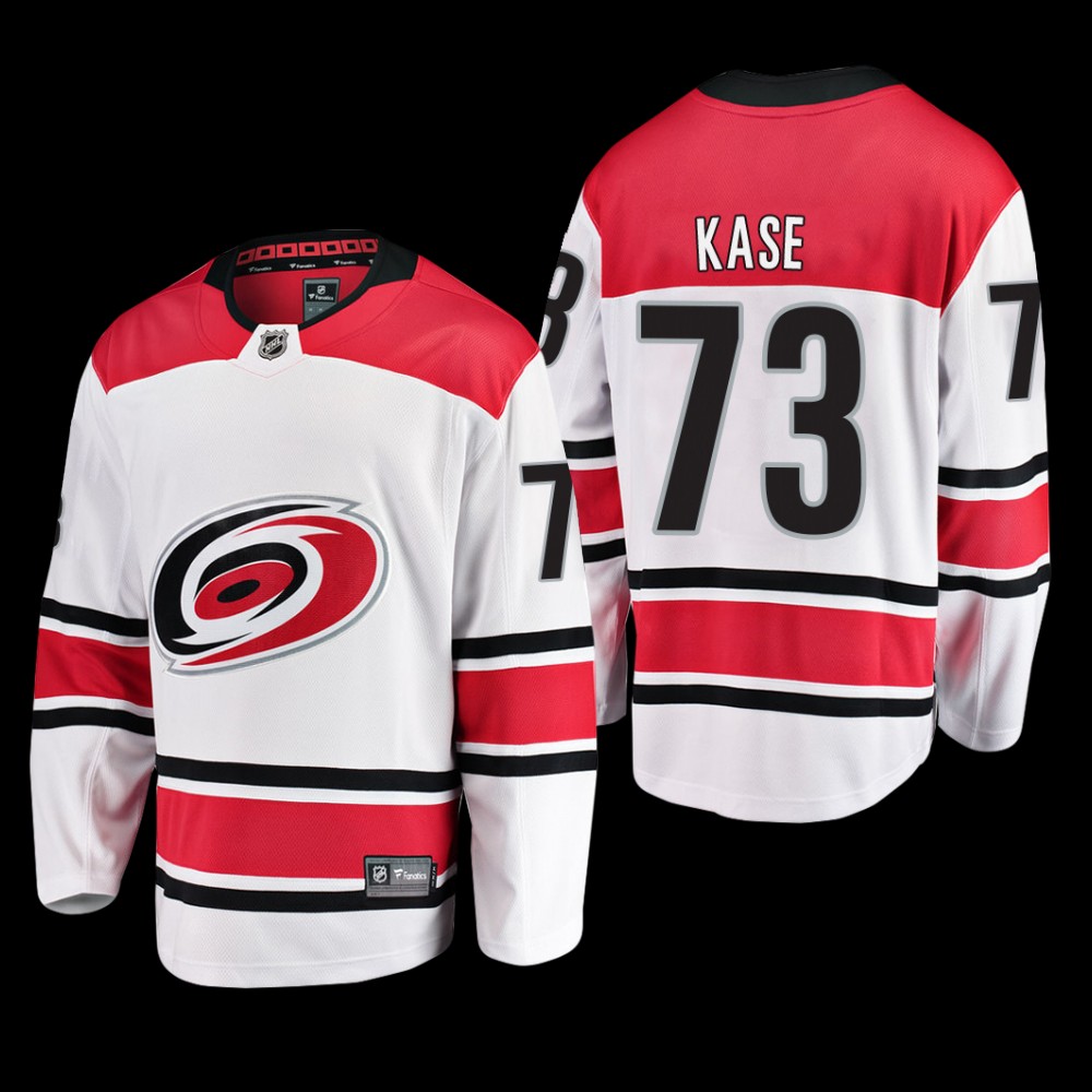 Carolina Hurricanes #73 Ondrej Kase White 2022 Away Breakaway Player Jersey
