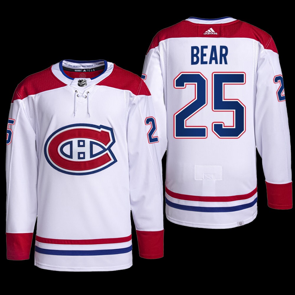 Carolina Hurricanes 2022-23 Pro Away Jersey Ethan Bear White #25 PrimeGreen Uniform
