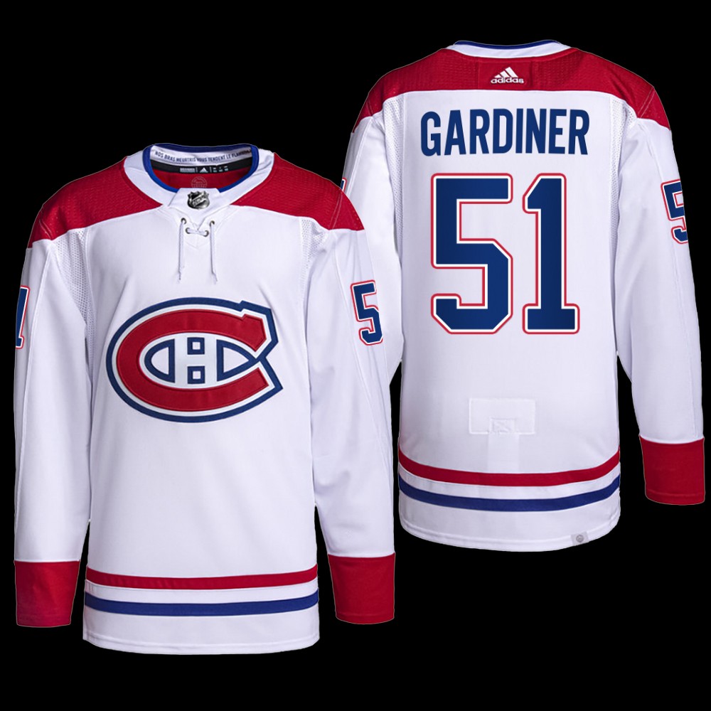 Carolina Hurricanes 2022-23 Pro Away Jersey Jake Gardiner White #51 PrimeGreen Uniform