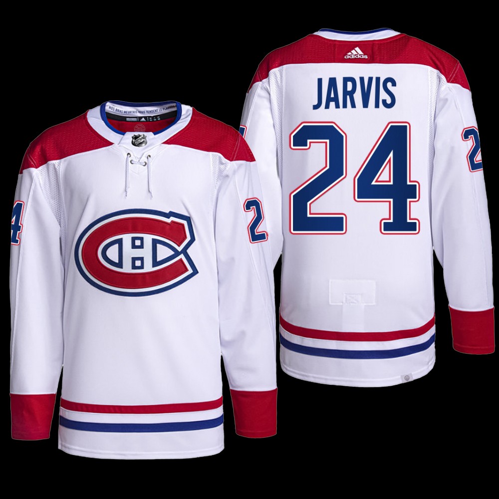 Carolina Hurricanes 2022-23 Pro Away Jersey Seth Jarvis White #24 PrimeGreen Uniform