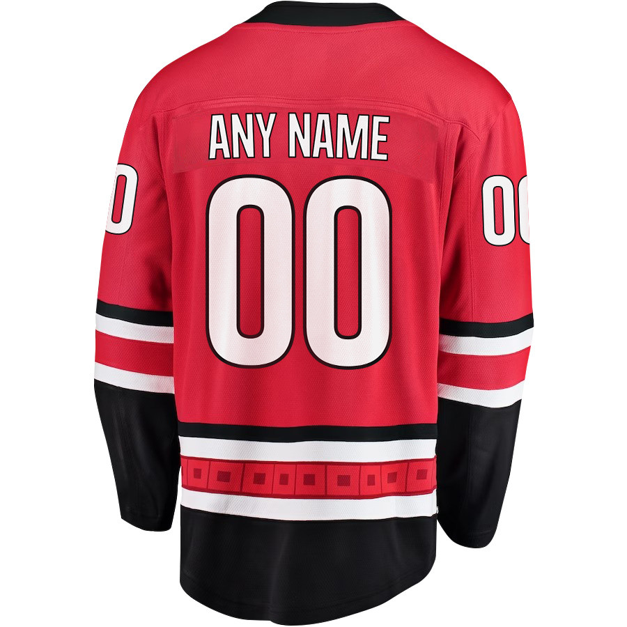 Carolina Hurricanes Stanley Cup 2023 Playoffs Patch Home Breakaway Custom Men Stitched Jersey – Red