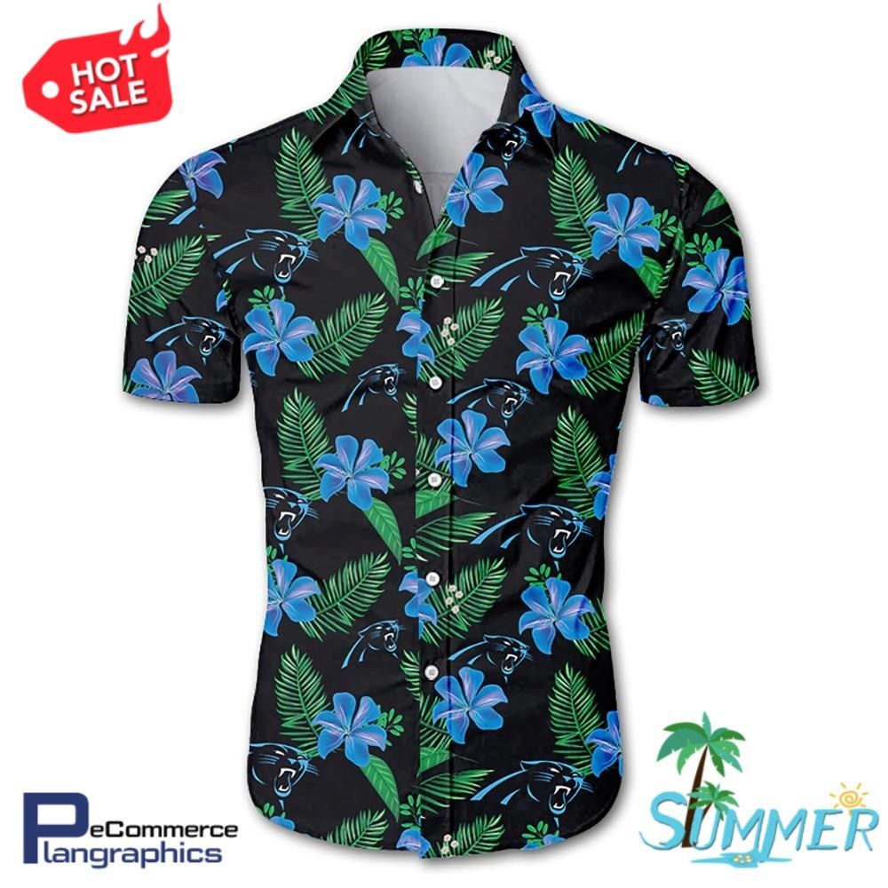 Carolina Panthers All Over Print Aloha Shirt Hawaiian Aloha Shirt Hawaiian Beach Shirt