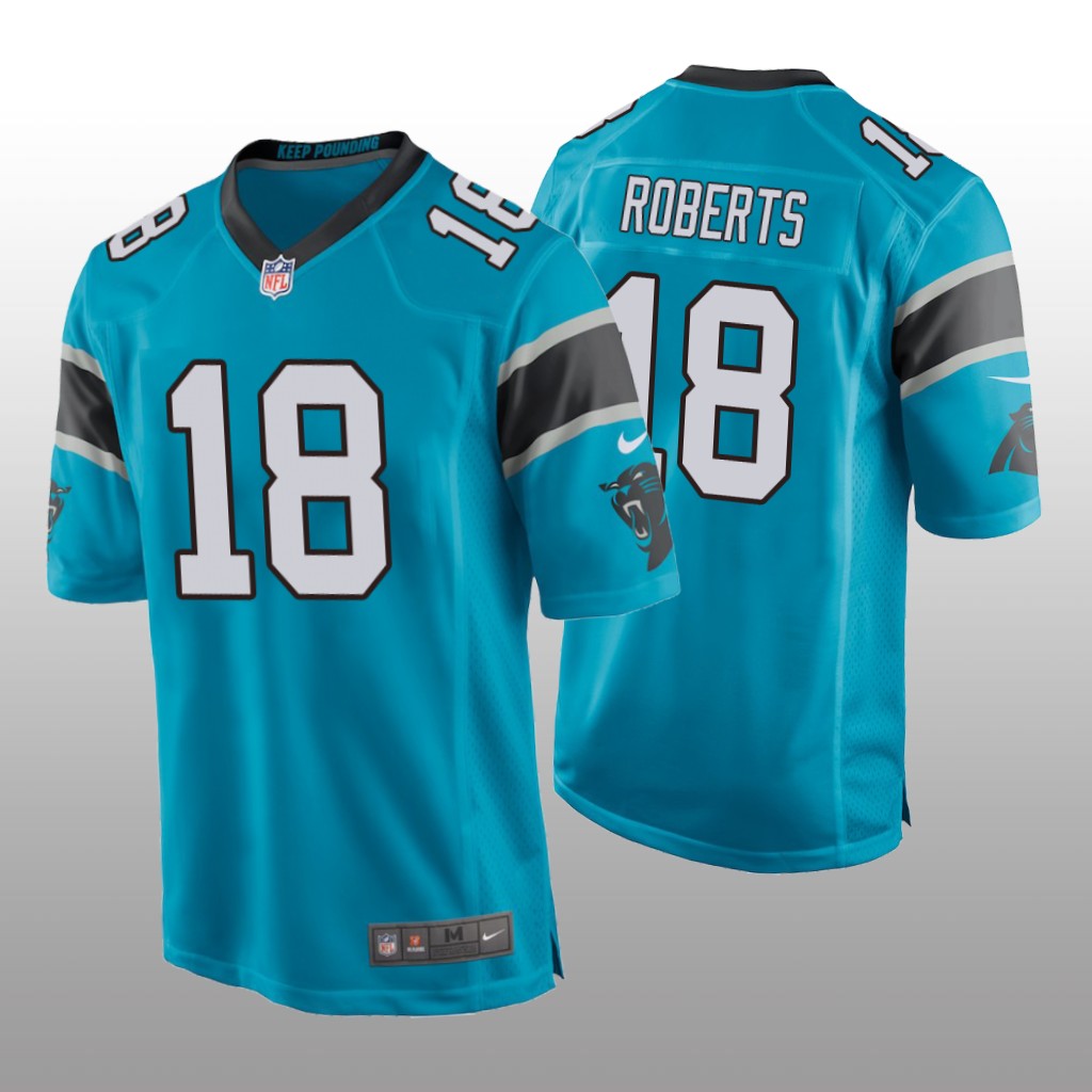 Carolina Panthers Andre Roberts Blue Jersey Game - Men's