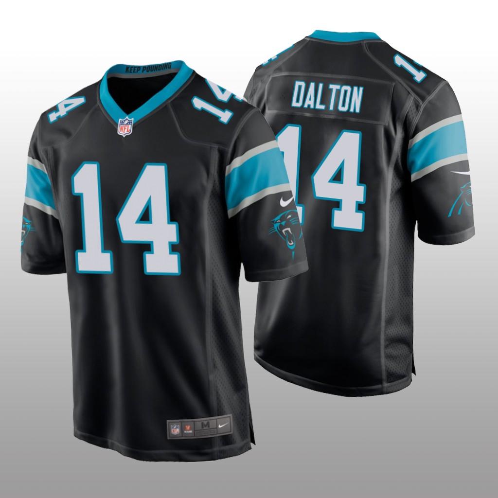 Carolina Panthers Andy Dalton Black Jersey Game - Men's