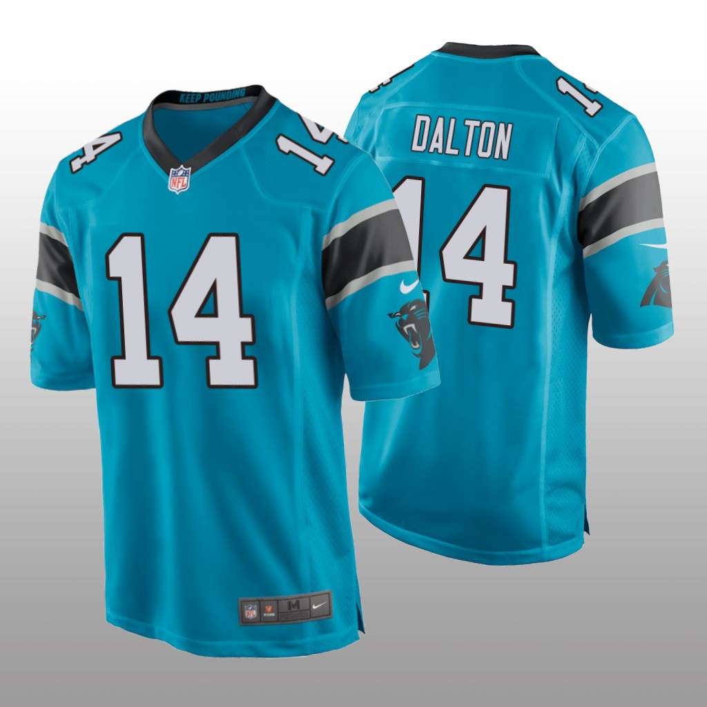 Carolina Panthers Andy Dalton Blue Jersey Game - Men's