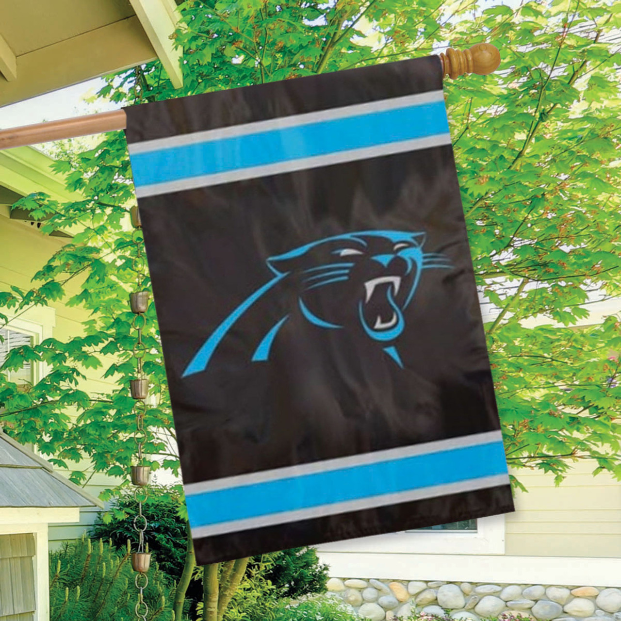Carolina Panthers Applique Banner Garden Flag, House Flag
