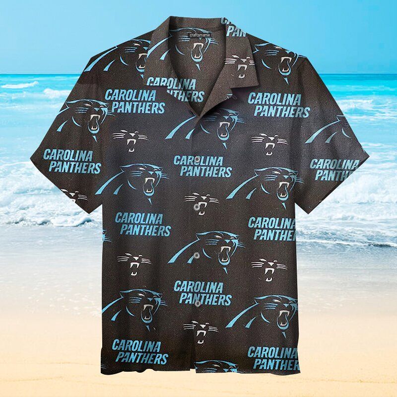 Carolina Panthers Black NFL – Premium Hawaiian Shirt – Gift For Sports Lovers