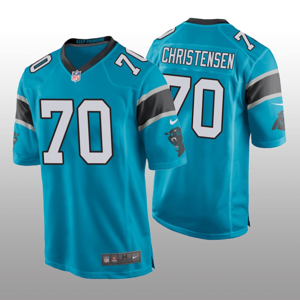 Carolina Panthers Brady Christensen Blue Jersey Game - Men's