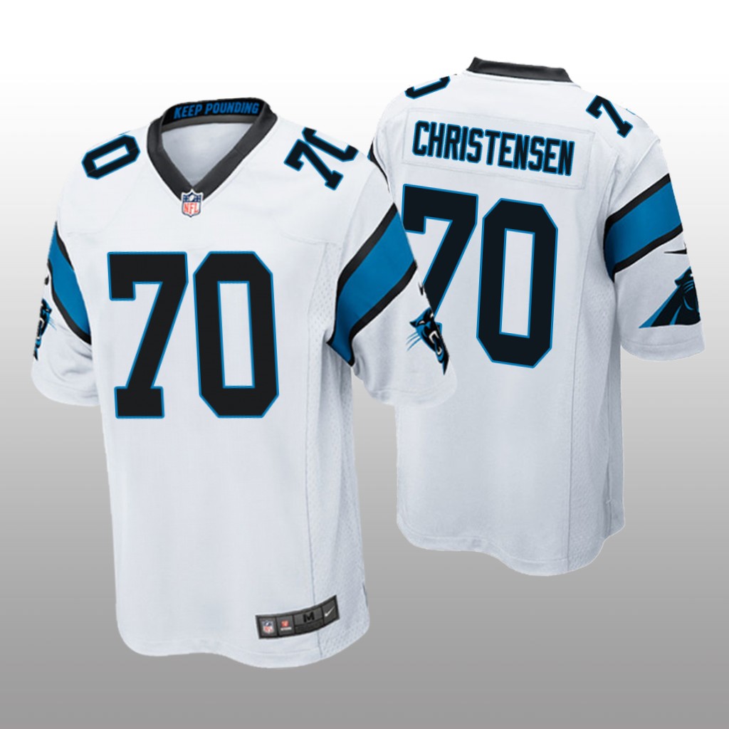 Carolina Panthers Brady Christensen White Jersey Game - Men's