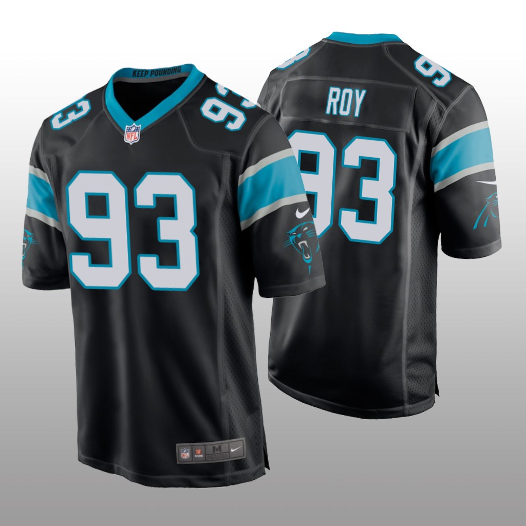 Carolina Panthers Bravvion Roy Black Jersey Game - Men's