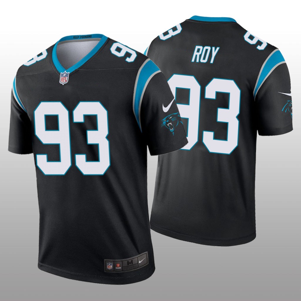 Carolina Panthers Bravvion Roy Black Jersey Legend - Men's
