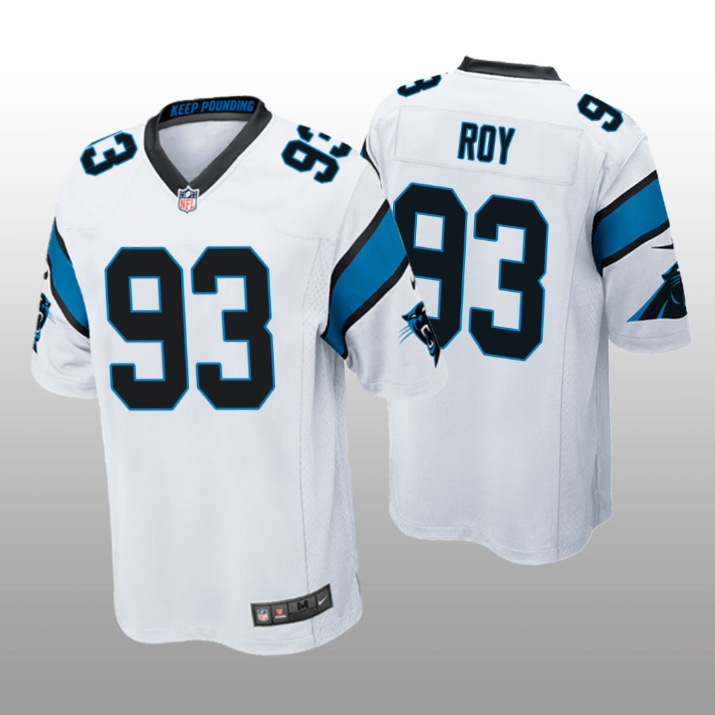 Carolina Panthers Bravvion Roy White Jersey Game - Men's