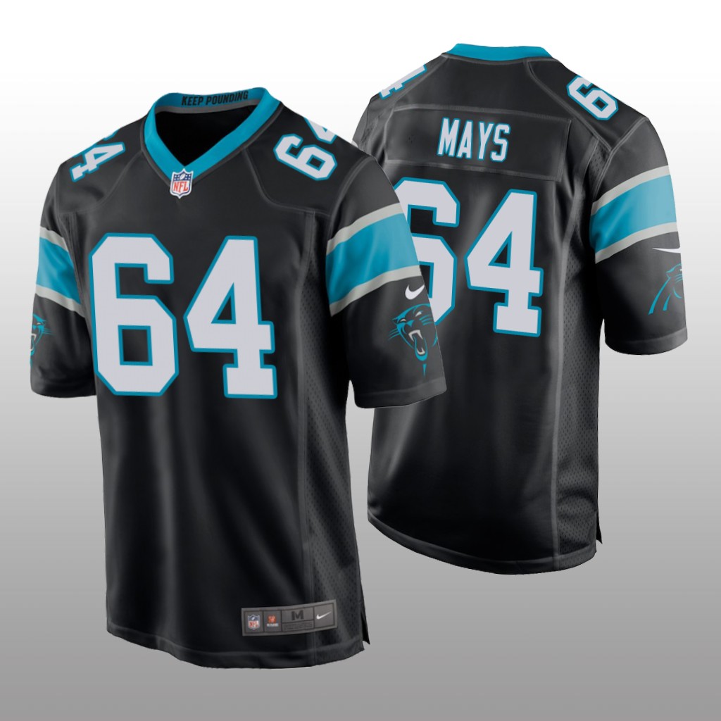 Carolina Panthers Cade Mays Black Jersey Game - Men's