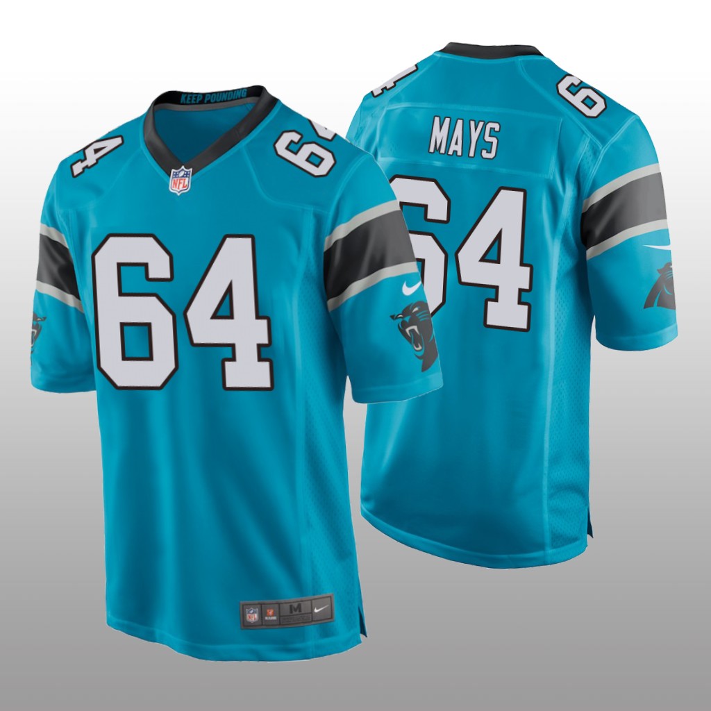 Carolina Panthers Cade Mays Blue Jersey Game - Men's