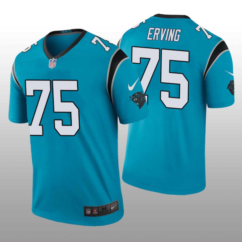 Carolina Panthers Cameron Erving Blue Jersey Color Rush Legend - Men's